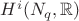 $H^i(N_q,\mathbb R)$