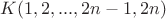 $KК(1,2,...,2n-1, 2n)$