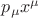 $p_\mu x^\mu$