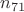 $n_{71}$