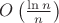 $O\left(\frac{\ln n}{n}\right)$