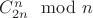 $C_{2n}^n \mod n$