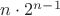 $n\cdot2^{n-1}$