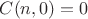 $C(n,0)=0$