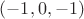 $(-1,0,-1)$