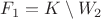 $F_1 = K\setminus W_2$