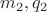 ${m_2, q_2}$