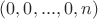 $(0,0,...,0,n)$