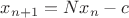 $x_{n+1}=Nx_n - c$