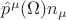 $\hat p^\mu(\Omega) n_\mu$