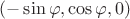 $(-\sin\varphi,\cos\varphi,0)$