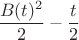 $$
\frac{B(t)^2}2-\frac{t}2
$$