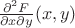 $\frac{\partial^2 F}{\partial x \partial y}( x,  y)$