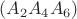 $(A_2A_4A_6)$
