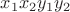 $x_1x_2y_1y_2$