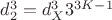 $d_2^3 = d_X^33^{3K-1}$