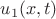 $u_1(x,t)$