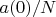 $a(0)/N$