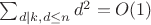 $\sum_{d|k, d \le n}d^2=O(1)$