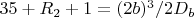 $35+R_2+1=(2b)^3/2D_b$