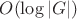 $O(\log |G|)$