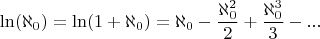 $$\ln(\aleph_0) = \ln(1+\aleph_0) = \aleph_0 - \dfrac{\aleph_0^2}{2}+\dfrac{\aleph_0^3}{3}-...$$