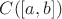 $C([a, b])$
