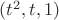 $(t^2,t,1)$