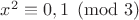 $x^2\equiv0,1\pmod3$