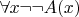$\forall x \neg\neg A(x)$