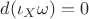 $d(\iota_X\omega)=0$