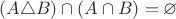 $(A\triangle B) \cap (A\cap B) = \varnothing$