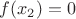 $f(x_2) = 0$