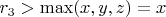 $r_3>\max(x,y,z)=x$