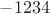 $-1234$