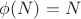 $\phi(N)=N$