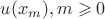 $u(x_m),m\geqslant 0$ $u(x_m),m\geqslant 0$