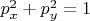 $p_x^2+p_y^2=1$