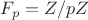 $F_p = Z/pZ$