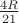 $\tfrac{4R}{21}$