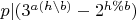 $p|(3^{a(h \backslash b)}-2^{h \% b})$