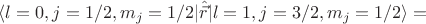 $\langle l=0,j=1/2, m_j=1/2 \rvert \hat{\vec{r}}\lvert  l=1,j=3/2,m_j=1/2\rangle=$