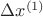 \Delta {x}^{(1)}