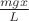 $\frac{mgx}{L}$
