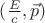 $(\frac{E}{c}, \vec{p})$