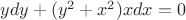 $ydy+(y^2+x^2)xdx=0$