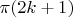 $\pi (2k+1)$