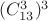 $(C^3_{13})^{3}$