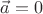 ${\vec a}={0}$ ${\vec a}={0}$