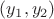 $(y_1,y_2)$
